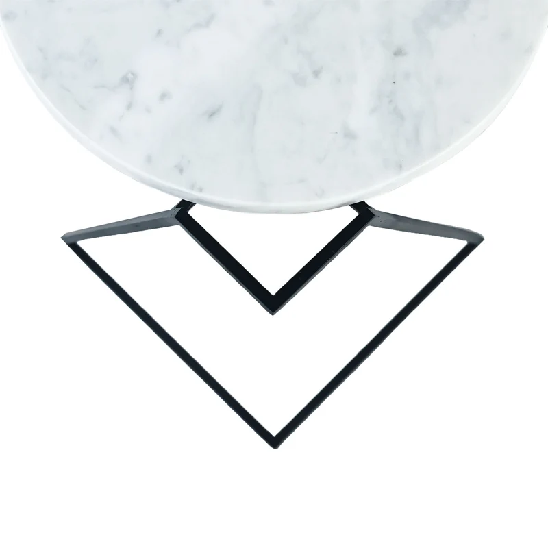 Carrara Marble Side Table SATURNO by Nicola Di Froscia for DFdesignLab