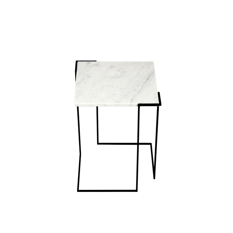 Carrara Marble Side Table GRAVITY by Nicola Di Froscia for DFdesignLab