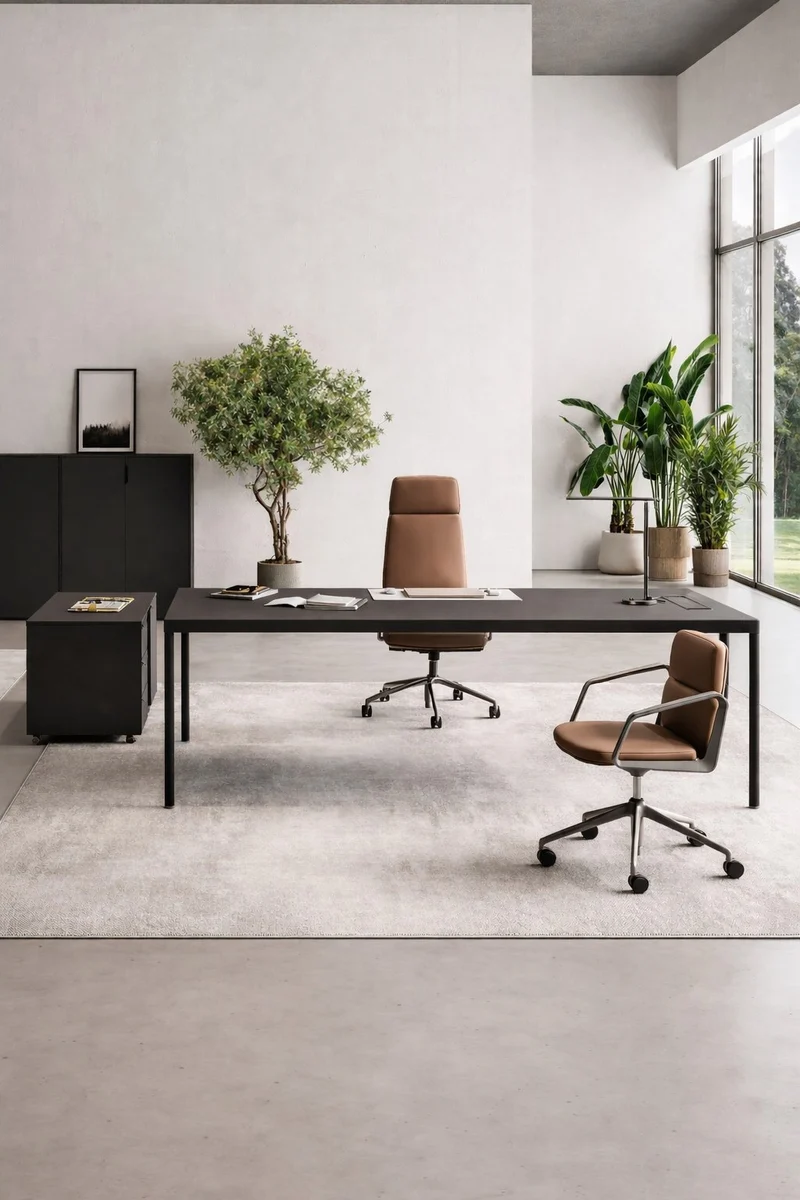 Bureau de direction Fil rouge 200x100