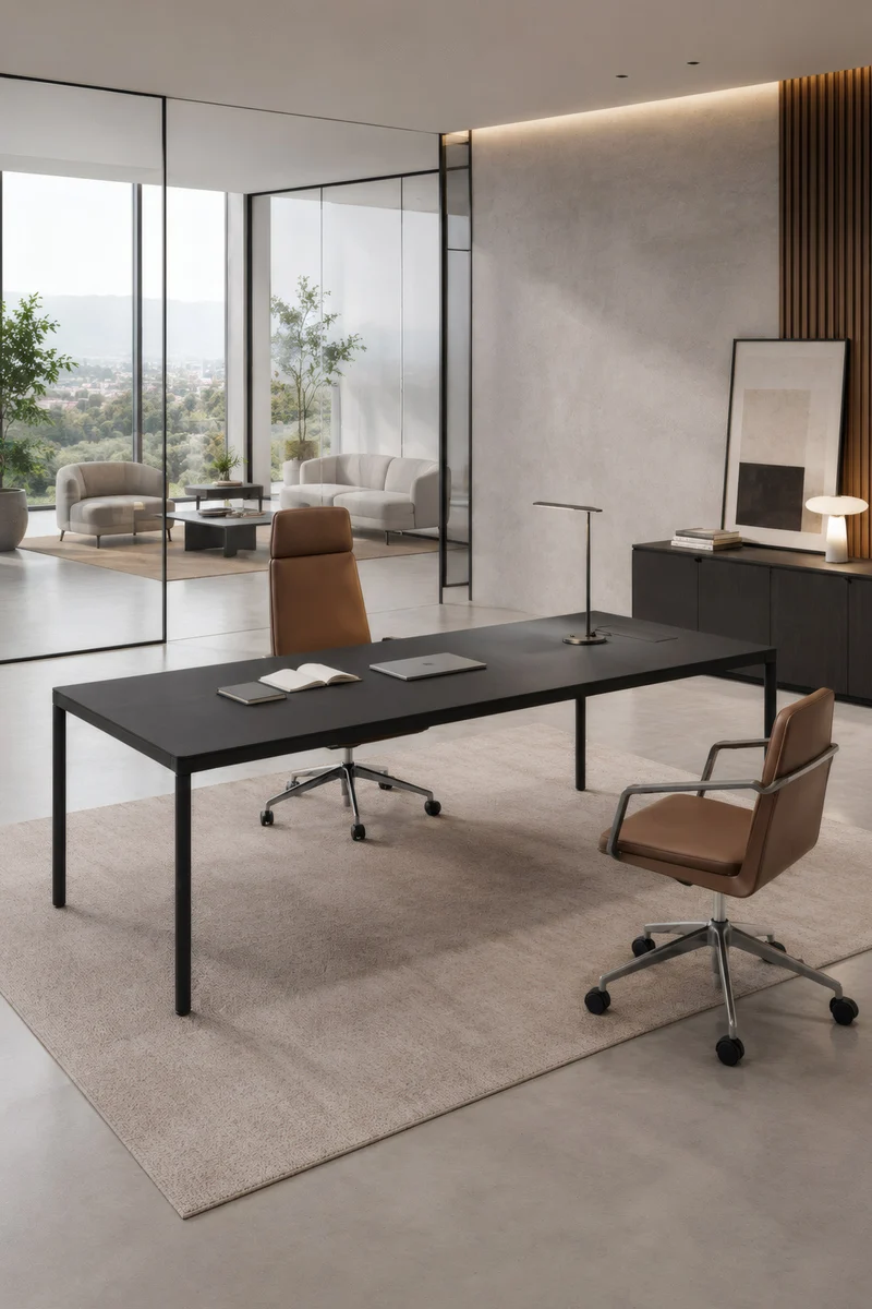 Bureau de direction Fil rouge 200x100