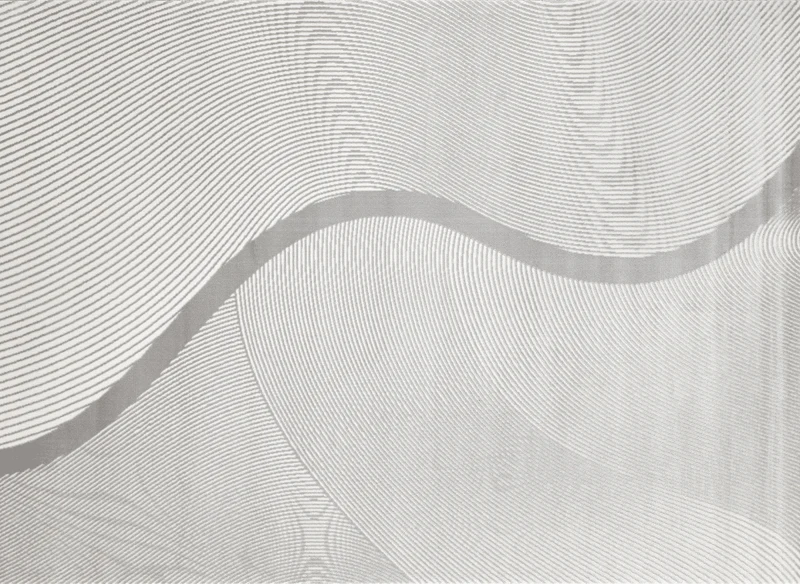 Tapis gris à motifs vague 160 x 230 cm KANSAS