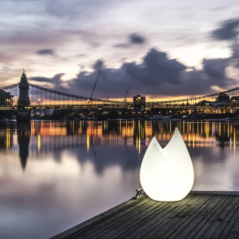 Outdoor Floor Lamp FLAME by Sebastian Bergne for Serralunga