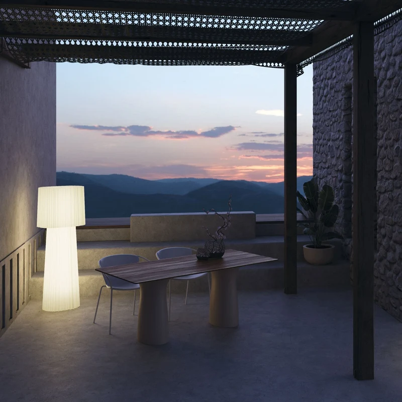 Outdoor Floor Lamp RUFFLE by Garth Roberts for Serralunga