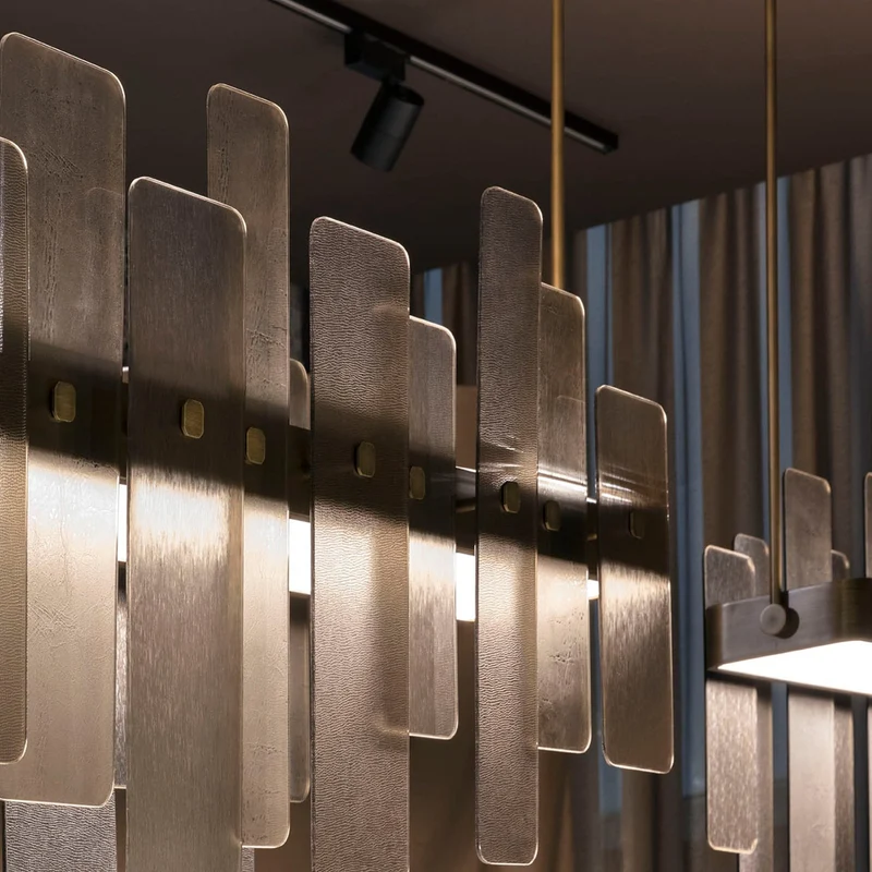 Brass Suspension Lamp OSCAR by Sicis