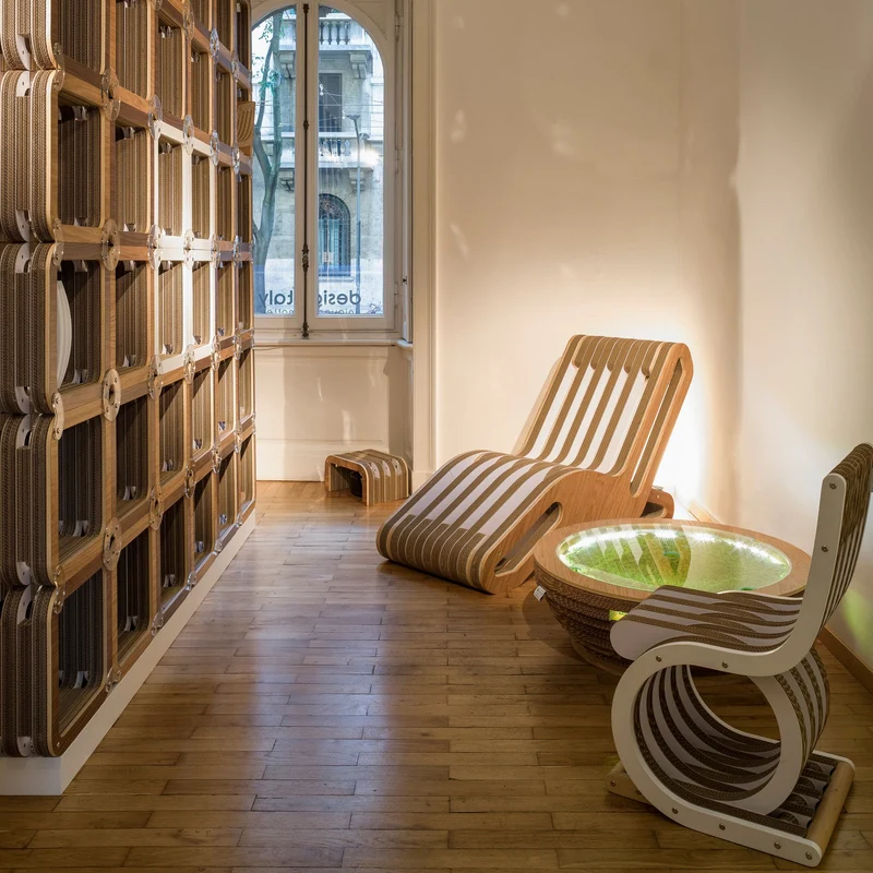 Modular Cardboard Bookshelf MORE LIGHT