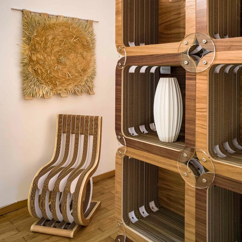 Modular Cardboard Bookshelf MORE LIGHT