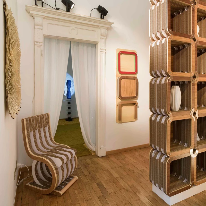Modular Cardboard Bookshelf MORE LIGHT