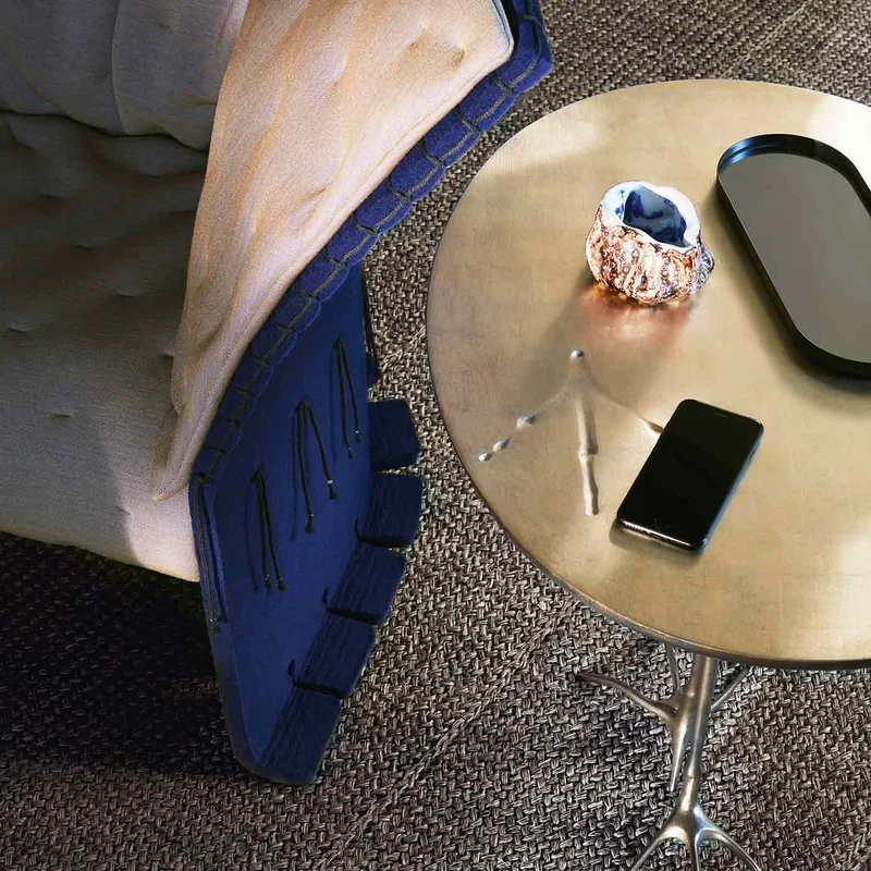 Bronze Accent Table TRACCIA, designed by Meret Oppenheim for Cassina