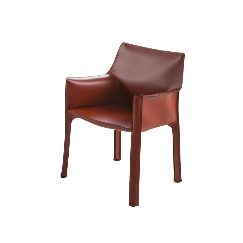 Leather Armchair CAB 413, designed by Mario Bellini for Cassina