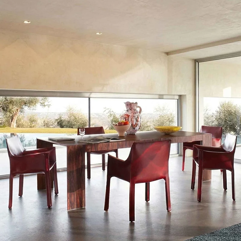 Leather Armchair CAB 413, designed by Mario Bellini for Cassina