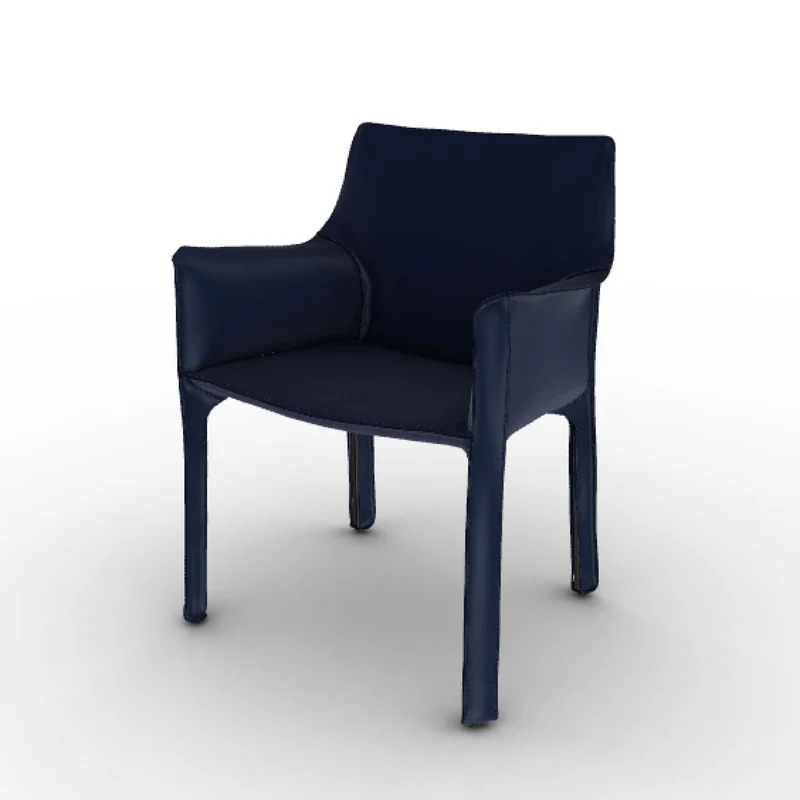 Leather Armchair CAB 413, designed by Mario Bellini for Cassina