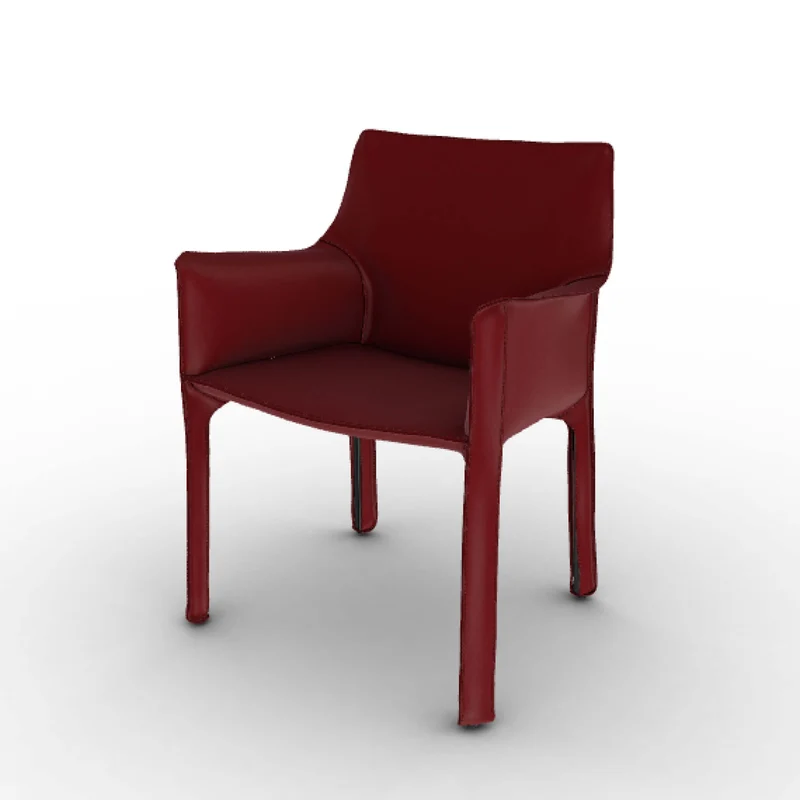 Leather Armchair CAB 413, designed by Mario Bellini for Cassina