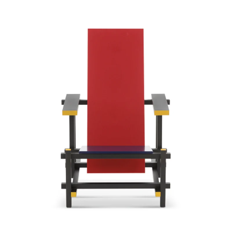 Armchair RED AND BLUE, designed by Gerrit T. Rietveld for Cassina