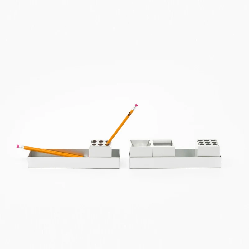 Aluminum Desk Set CANARIE by Bruno Munari