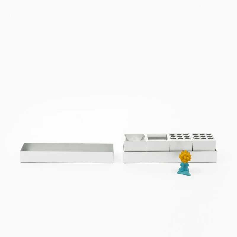 Aluminum Desk Set CANARIE by Bruno Munari