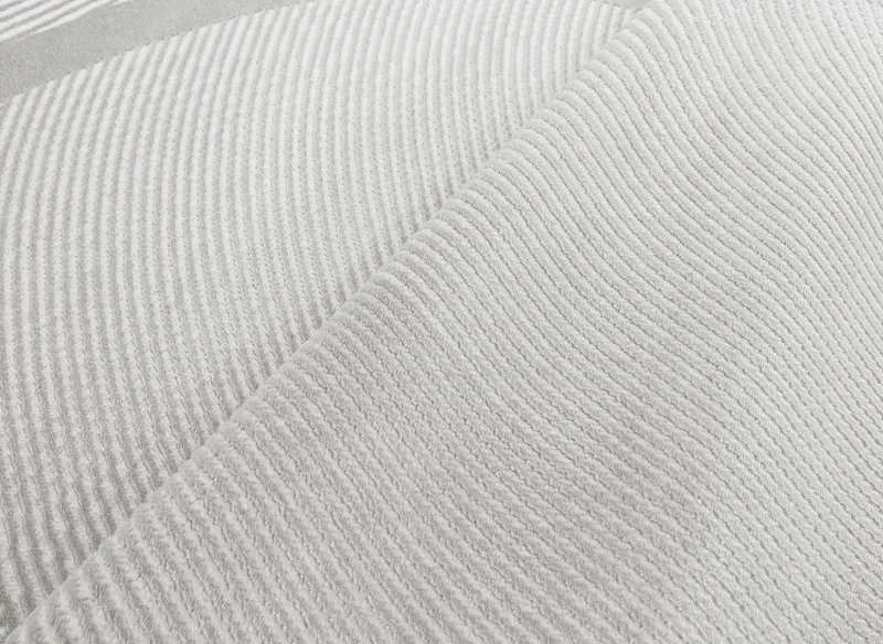 Tapis gris à motifs vague 200 x 290 cm KANSAS