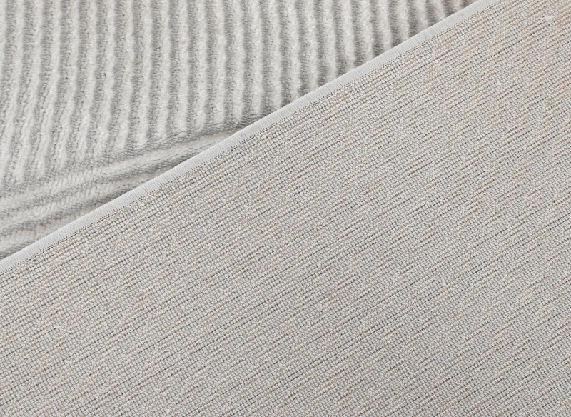 Tapis gris à motifs vague 200 x 290 cm KANSAS