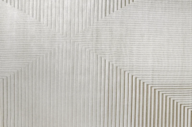 Tapis blanc écru à motifs chevrons 200 x 290 cm AMONA