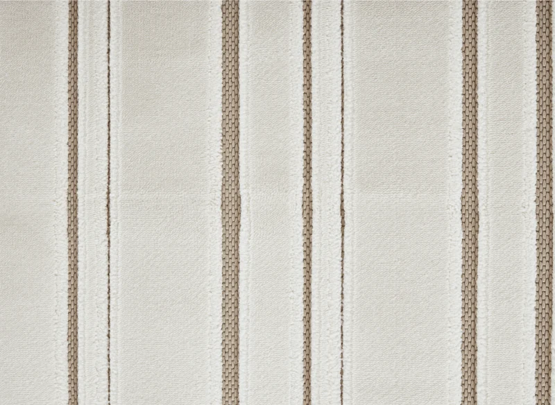 Tapis blanc écru à lignes asymétriques beiges 160 x 230 cm AYLAN