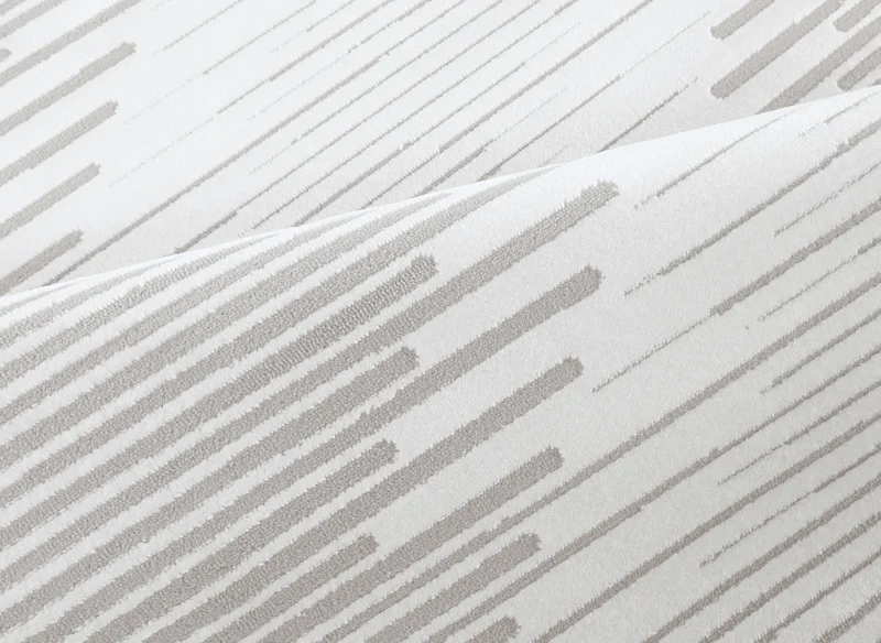 Tapis gris à lignes asymétriques 200 x 290 cm VENISE