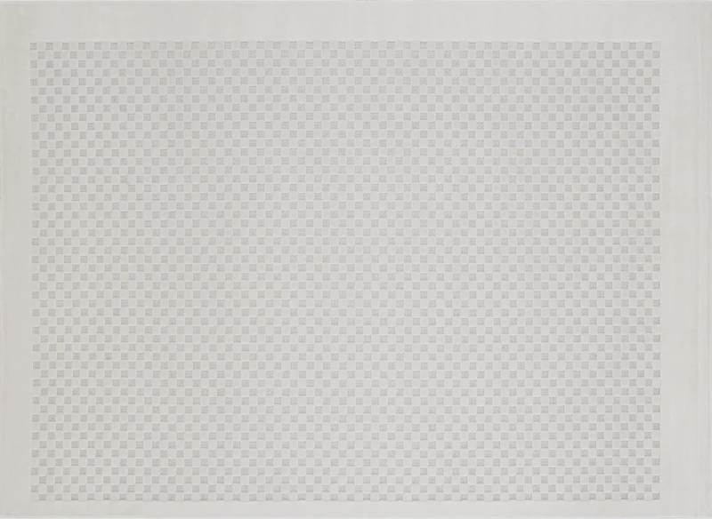 Tapis gris à motifs carreaux 160 x 230 cm MATILA
