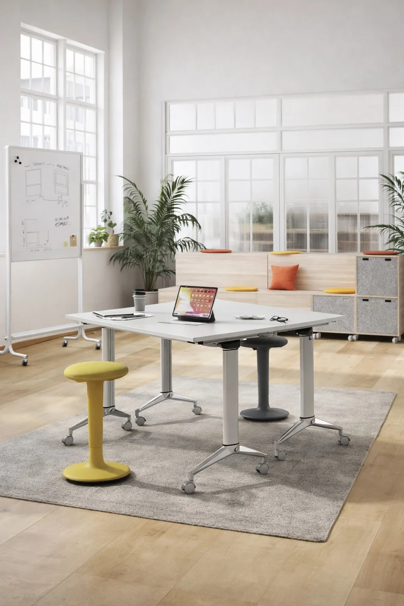 Table abattante Mobile sur roulettes
