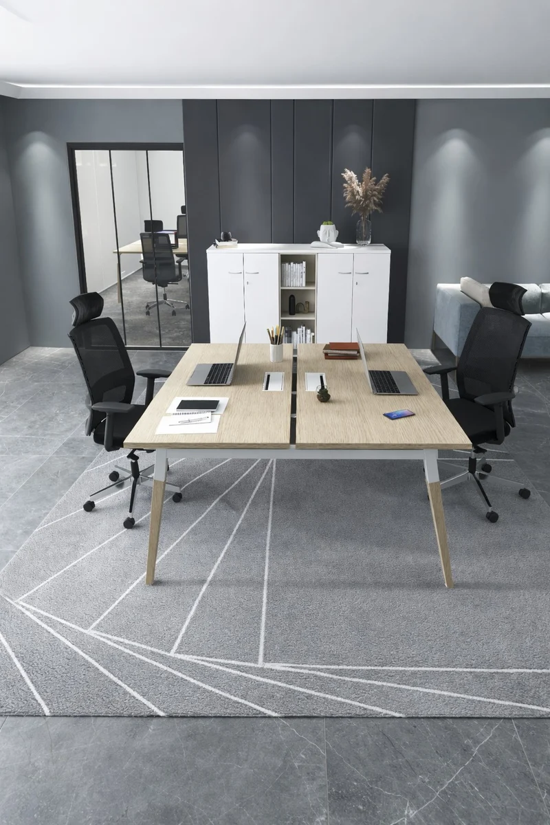 Bureau Bench OSLO pour 2 personnes P143 et 163 cm