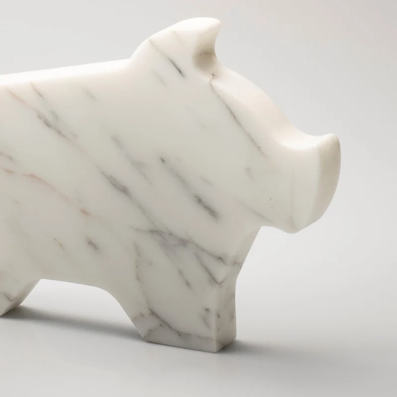 Marble Paperweight MAIALINO GRANDE by Alessandra Grasso
