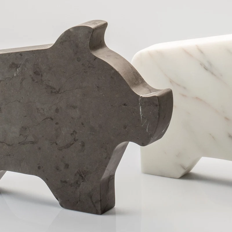 Marble Paperweight MAIALINO GRANDE by Alessandra Grasso