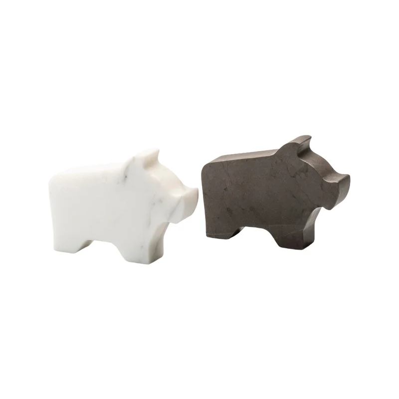 Marble Paperweight MAIALINO PICCOLO by Alessandra Grasso