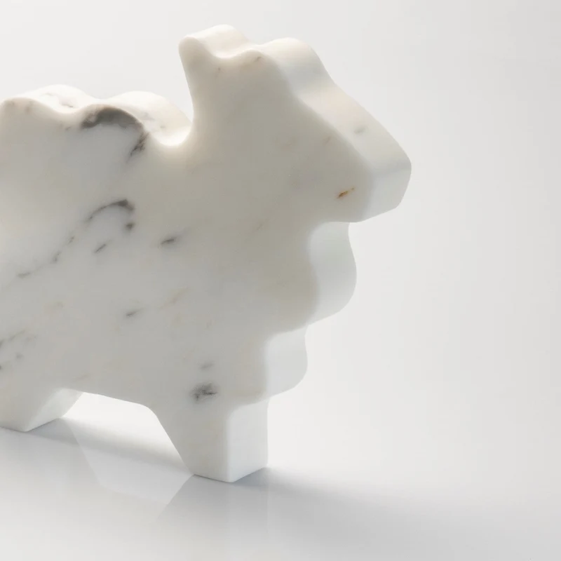Marble Paperweight PECORELLA PICCOLA by Alessandra Grasso