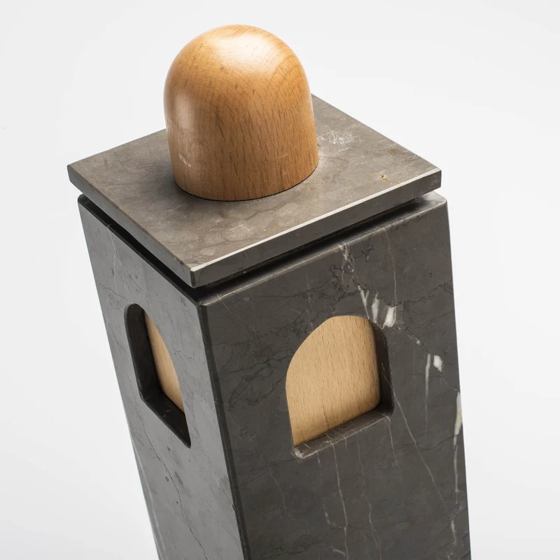 Marble and Wood Box QUBA by Gabriele D'Angelo