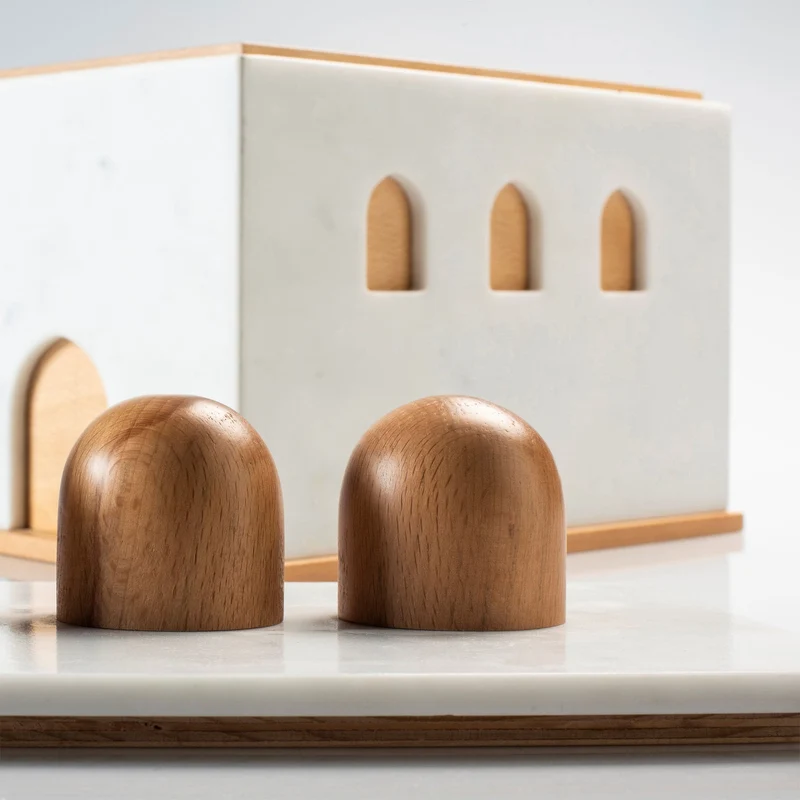 Marble and Wood Box QUBA by Gabriele D'Angelo