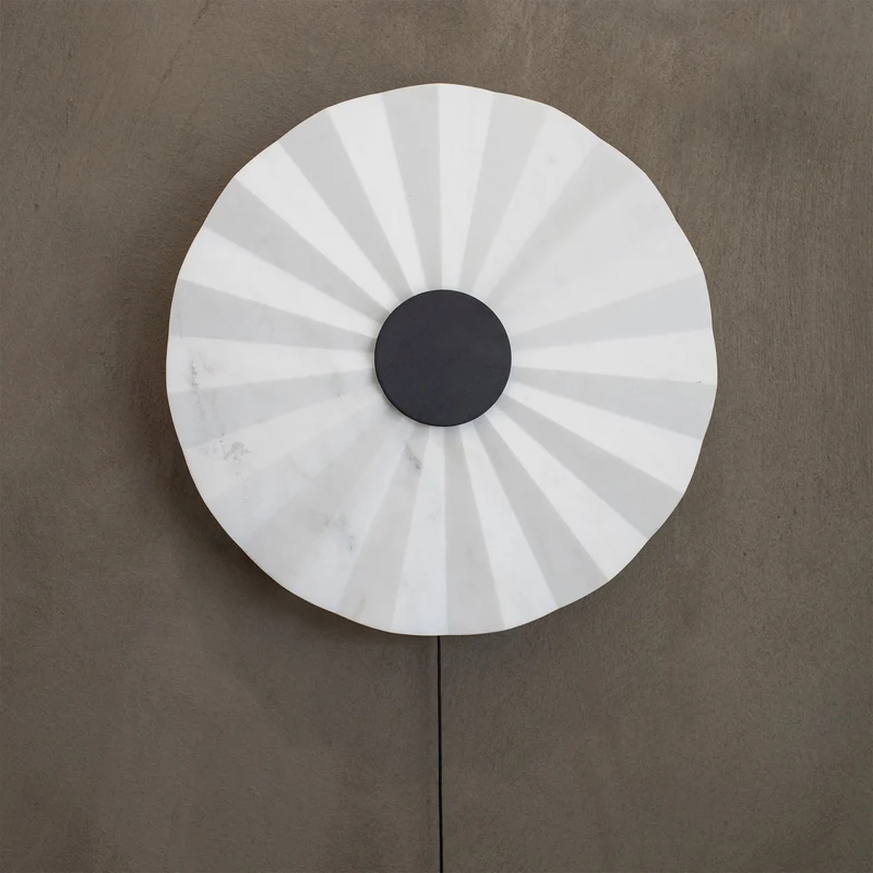 Carrara Marble Wall Lamp ORU by Stella Orlandino