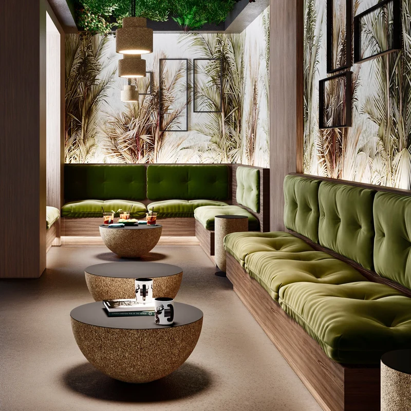 Coffee Table CORBULA 60 by Jari Franceschetto for Suber