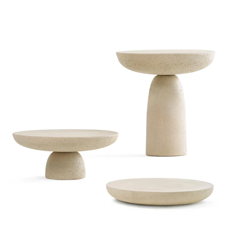 Coffee Table OLO Ivory by Antonio Facco for Mogg