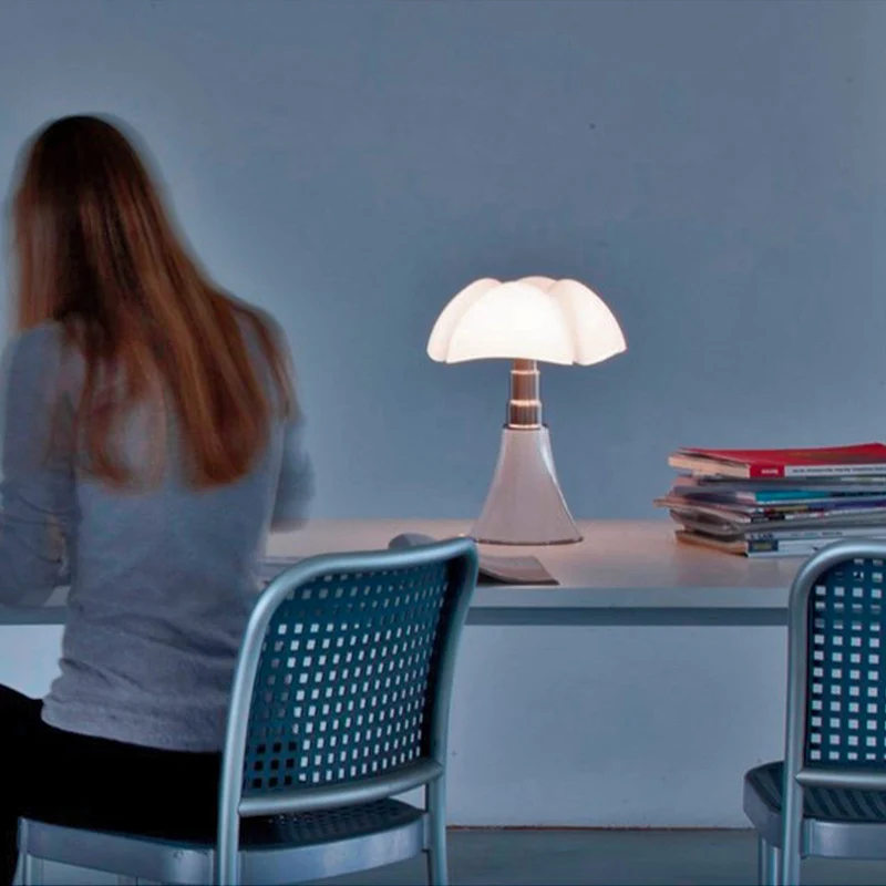 Table LED Lamp PIPISTRELLO MED 50-62 cm by Gae Aulenti for Martinelli Luce