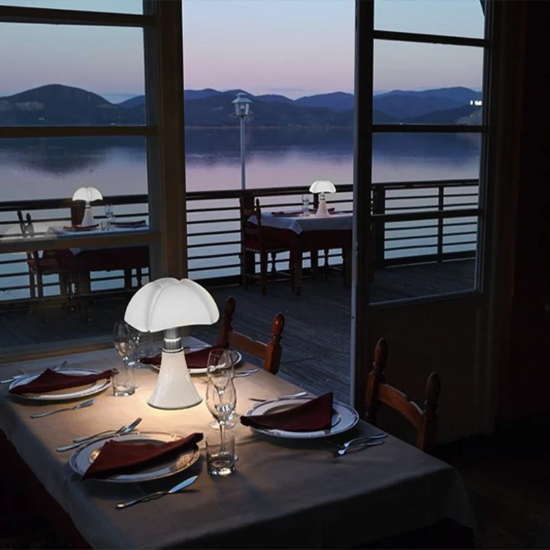 Table LED Lamp PIPISTRELLO MED 50-62 cm by Gae Aulenti for Martinelli Luce