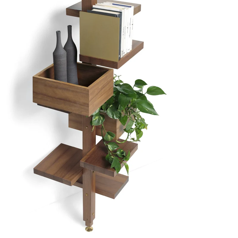 Revolving Bookshelf ADELAIDE WOOD by Claudio Bitetti for Mogg