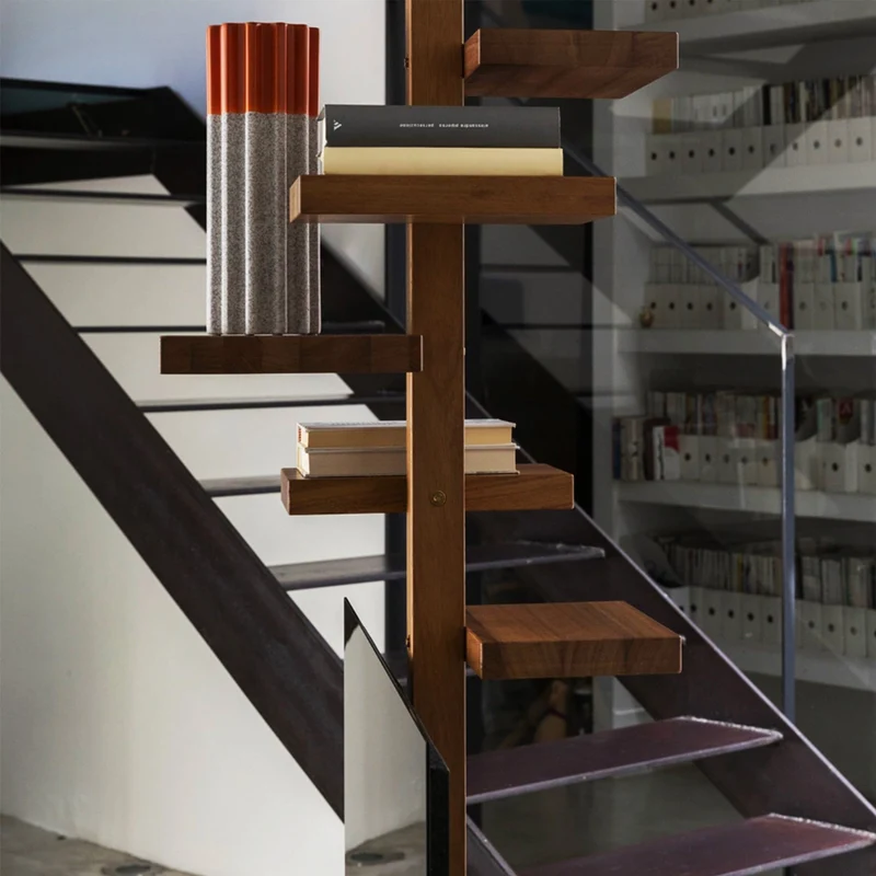 Revolving Bookshelf ADELAIDE WOOD by Claudio Bitetti for Mogg
