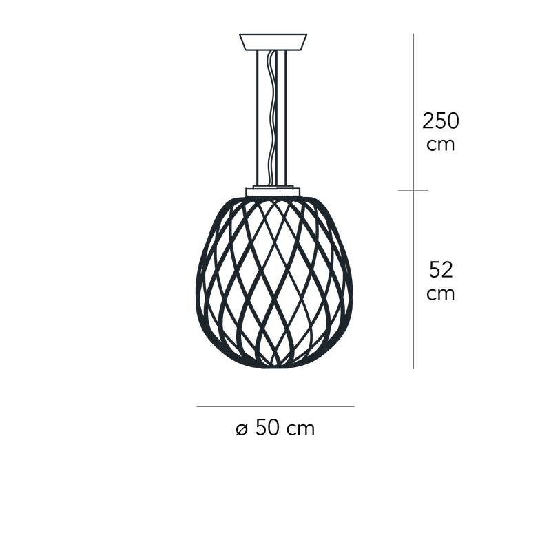 Suspension Lamp PINECONE Large Gold by Paola Navone for FontanaArte