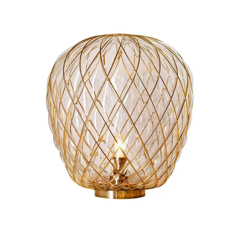Table Lamp PINECONE Large Gold by Paola Navone for FontanaArte