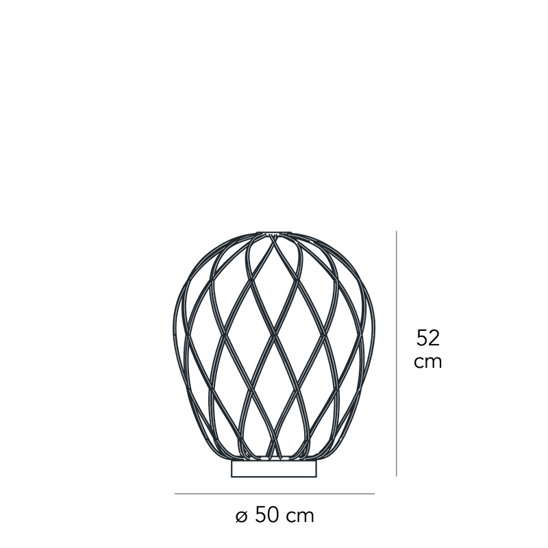 Table Lamp PINECONE Large Gold by Paola Navone for FontanaArte