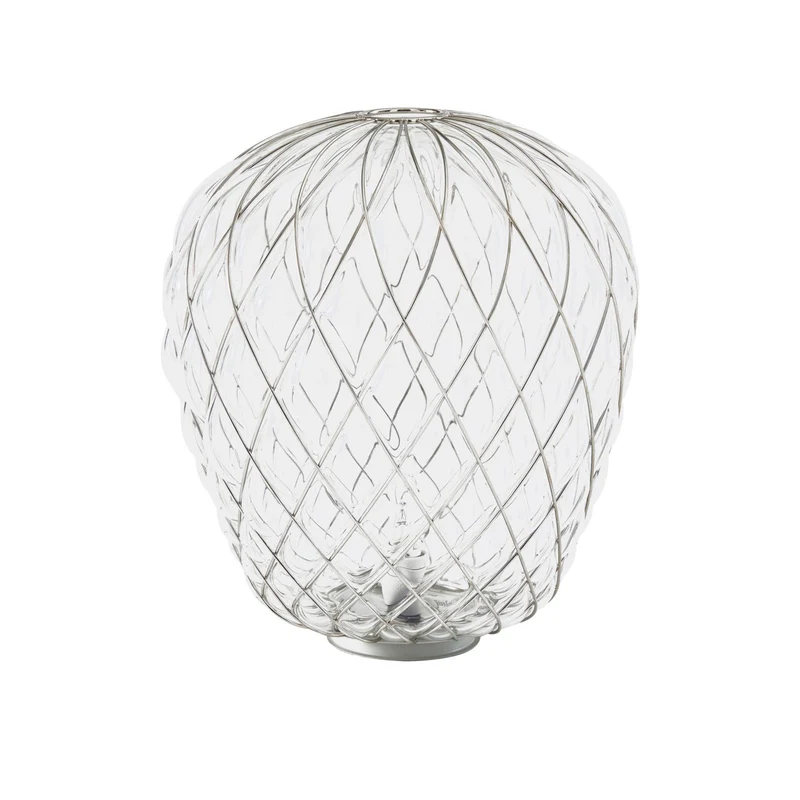 Table Lamp PINECONE Large Chrome by Paola Navone for FontanaArte