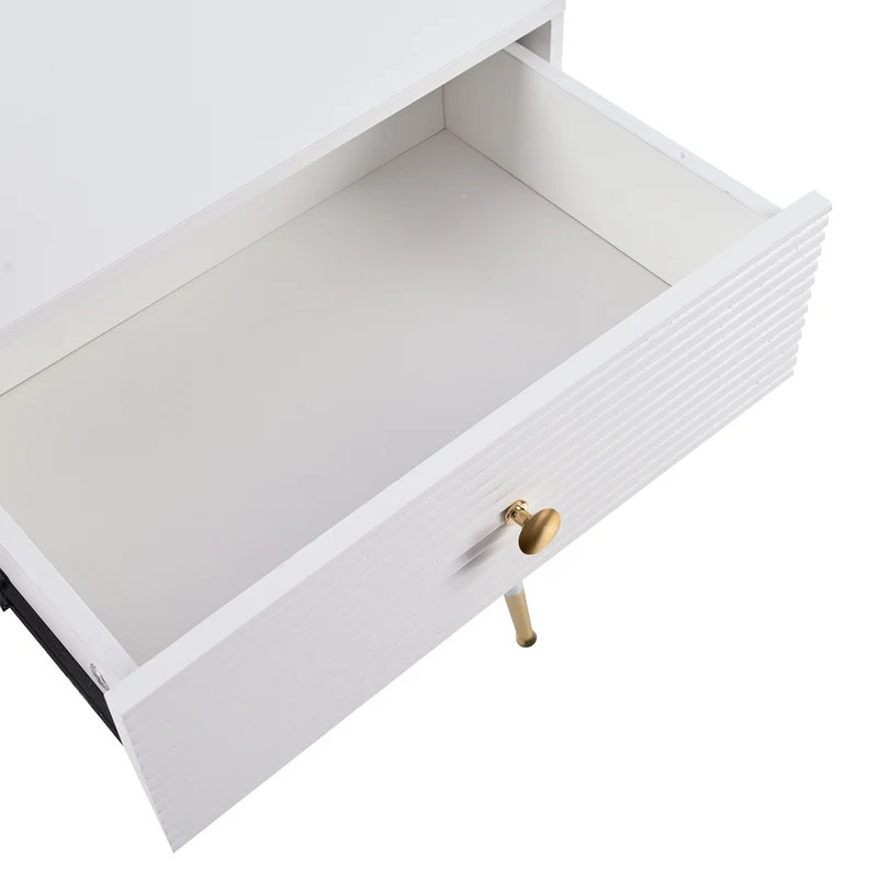 Ensemble coiffeuse élégante avec miroir HD rétroéclairé par LED, meuble latéral réglable et tiroir coulissant, 100 x 40 x 78 cm