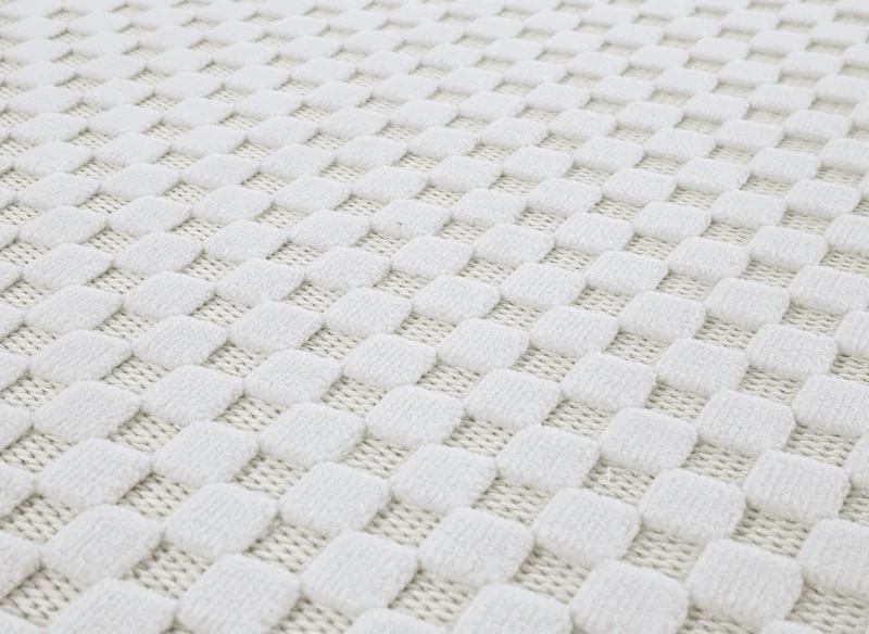 Tapis gris à motifs carreaux 200 x 290 cm MATILA