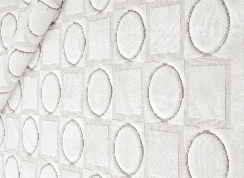 Tapis blanc écru à formes géométriques 154 x 230 cm KAELIES