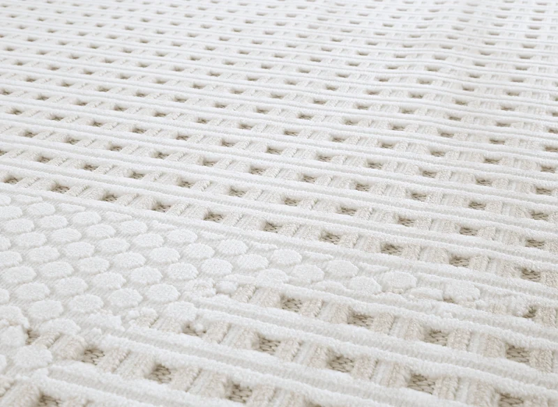 Tapis gris et taupe à motifs graphique 160 x 230 cm SIRMA