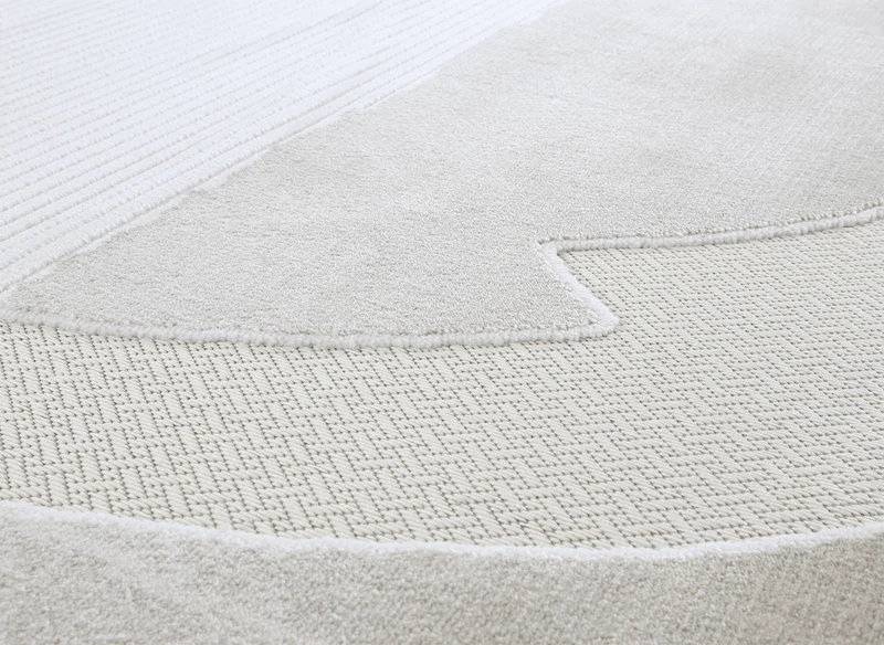 Tapis gris à motif circulaire 160 x 230 cm SYDNEY