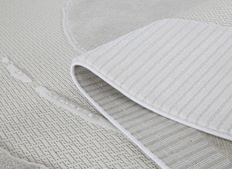 Tapis gris à motif circulaire 160 x 230 cm SYDNEY